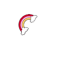 londonsalesvietnam kiss rainbow star unicorn Sticker