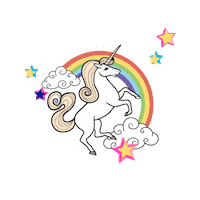 londonsalesvietnam kiss rainbow star unicorn Sticker