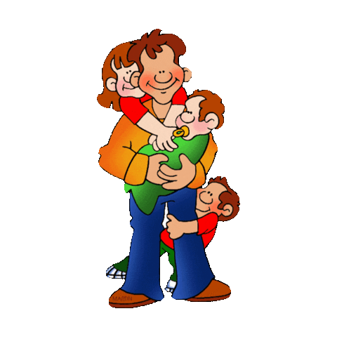 father's day family Sticker