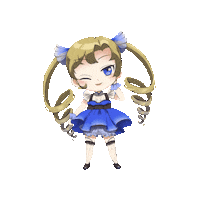 kobane_art girl ツインテール kobane gyoen Sticker