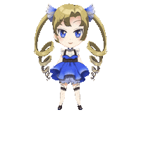 kobane_art girl kawaii ツインテール kobane Sticker