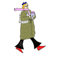 Girl Illustration Sticker by emilia voltti