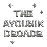 The Decade Sticker by Ayounik by Damia Frangie