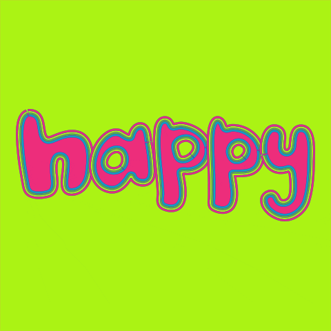 Lettering Illustration Drawing Positivity Happy Lettering Typography GIF by juliechicago