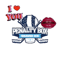 Tuesday Kiss Sticker by Penalty Box Shaved Ice