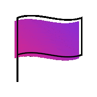 BiPrideUK pride purple flag bisexual Sticker