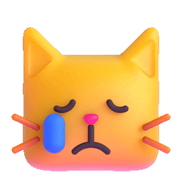Sad Cat Sticker