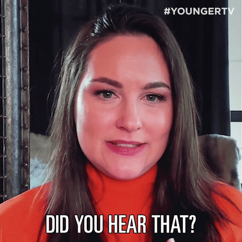Did You Hear That Aftershow GIF by YoungerTV