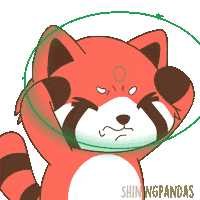 Think Red Panda Sticker