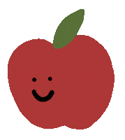 Apple Smile Sticker