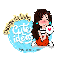 Mayanadesigner design mascote mayanadesignermayana Sticker