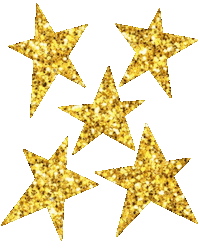 Stars Gold Sticker