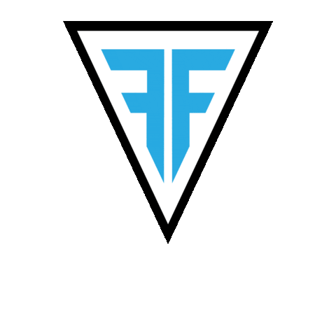 functionalfit logo blue bounce triangle Sticker