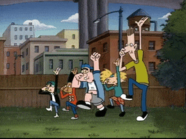 hey arnold dancing GIF