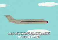 plane flying GIF by South Park 