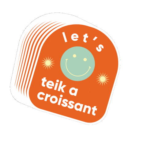 Croissant Sticker by Teika