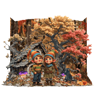 Falling Leaves Fall Sticker