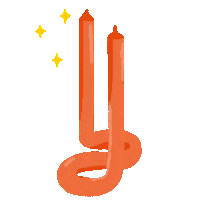 Monday Candle Sticker by harrietphillips