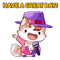 Good Morning Cat Sticker by Mino Games