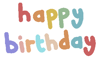 Happy Birthday Rainbow Sticker