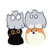 Scared Halloween Sticker