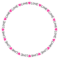 Circle Love Sticker