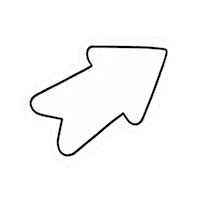 Black And White Arrow Sticker