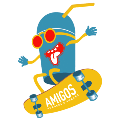 Milkshake Sticker by Amigos Burgers