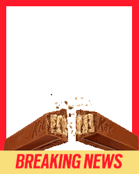 breaking news chocolate Sticker by Kit Kat