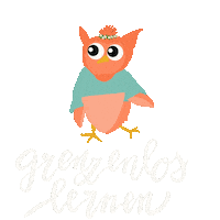 Grenzenlos-onlineschule lernen eule gossi schuleule Sticker