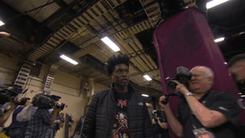 collin sexton arrival GIF by NBA