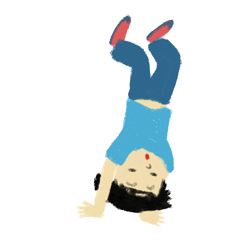 Handstand Schulkind Sticker by Carlsen Kinderbuch