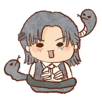 Black Snake Sticker