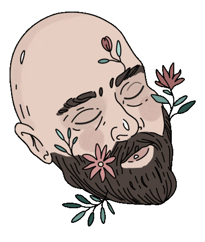 thevelvetdust giphyupload sleeping beard boyfriend Sticker