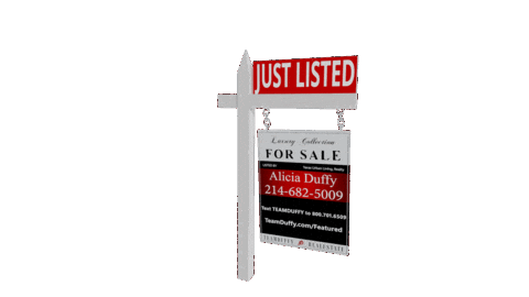 teamduffy just listed just listed sign teamduffy Sticker