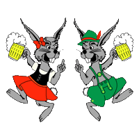 CV_De_Kaninefaaten carnaval bier tirol apresski Sticker
