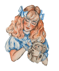 Teddy Bear Girl Sticker