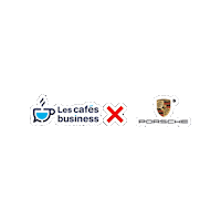 Porsche Sticker by Les Cafés Business