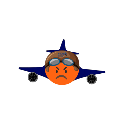 Angry Aeronautica Sticker by Feria Aeroespacial Mexico