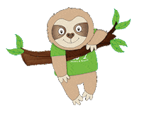 Faultier Sticker by travdo hotels & resorts GmbH
