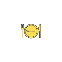 FiveDinners food meal plate lets eat Sticker