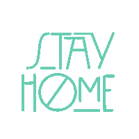 Vintage Stay Home Sticker by Nubikini