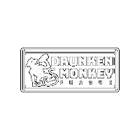 DrunkenMonkeyHostel prague bar crawl pub crawl drunken monkey Sticker