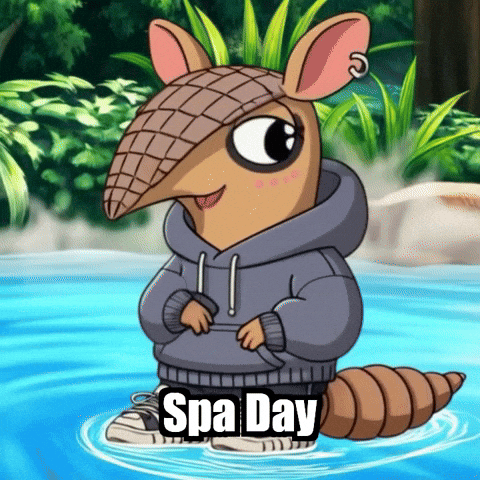 Hot Springs Relax GIF by Chillo Dillo