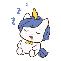 Sleepy Sticker by Brave Unicorn