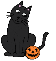Black Cat Sticker