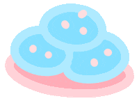 Sweet Tooth Pink Sticker by Ai and Aiko