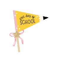 HappyDayPrintables school back to school first day of school first day Sticker