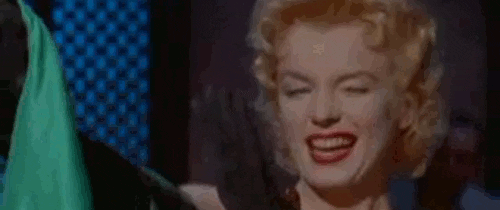 marilyn monroe wink GIF