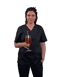 fotznspanglerei summer woman cheers dentist Sticker